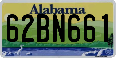 AL license plate 62BN661