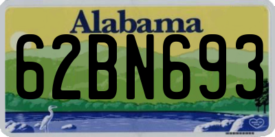 AL license plate 62BN693