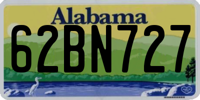 AL license plate 62BN727