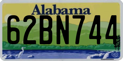 AL license plate 62BN744