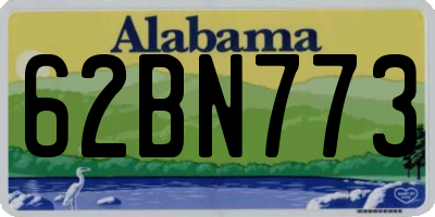 AL license plate 62BN773