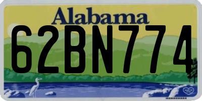 AL license plate 62BN774