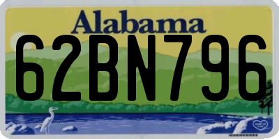AL license plate 62BN796