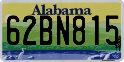 AL license plate 62BN815