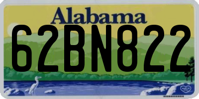 AL license plate 62BN822