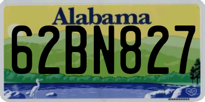 AL license plate 62BN827