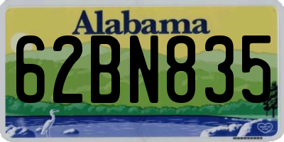 AL license plate 62BN835