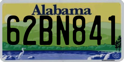 AL license plate 62BN841