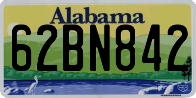 AL license plate 62BN842