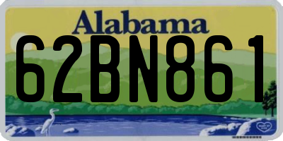 AL license plate 62BN861