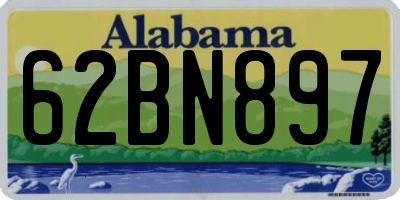 AL license plate 62BN897