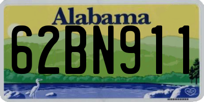 AL license plate 62BN911