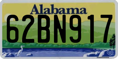 AL license plate 62BN917