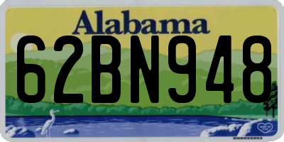 AL license plate 62BN948