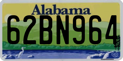 AL license plate 62BN964