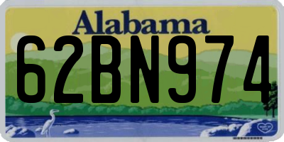 AL license plate 62BN974