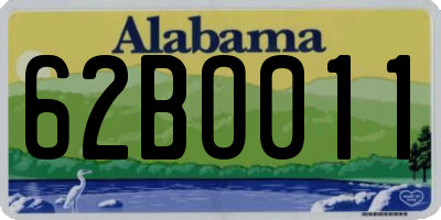 AL license plate 62BO011