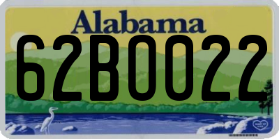 AL license plate 62BO022