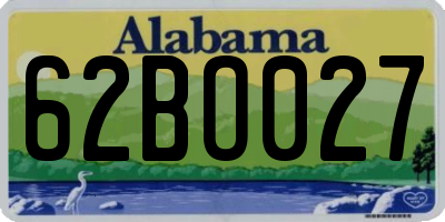 AL license plate 62BO027