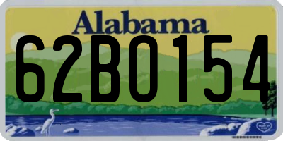 AL license plate 62BO154