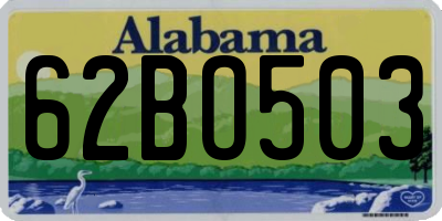 AL license plate 62BO503