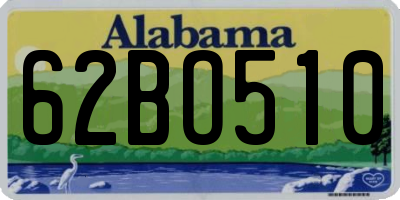 AL license plate 62BO510