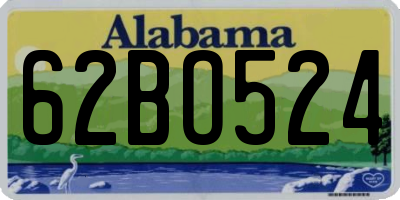 AL license plate 62BO524