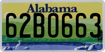 AL license plate 62BO663