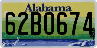 AL license plate 62BO674
