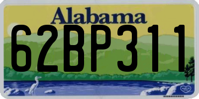 AL license plate 62BP311