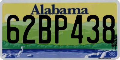 AL license plate 62BP438