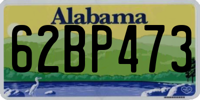 AL license plate 62BP473