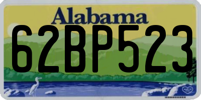 AL license plate 62BP523