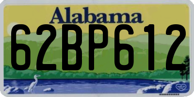 AL license plate 62BP612