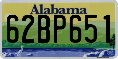AL license plate 62BP651