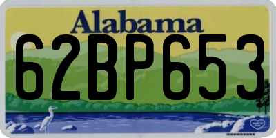 AL license plate 62BP653