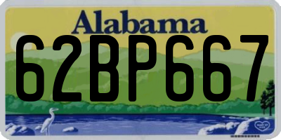 AL license plate 62BP667