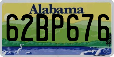 AL license plate 62BP676