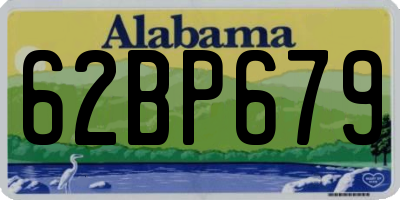 AL license plate 62BP679
