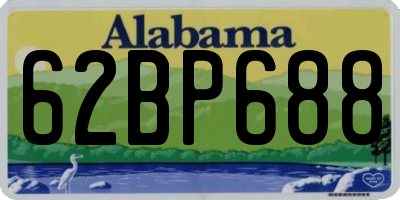 AL license plate 62BP688