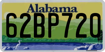 AL license plate 62BP720
