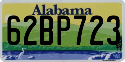 AL license plate 62BP723