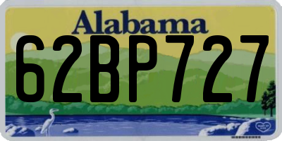 AL license plate 62BP727