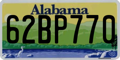 AL license plate 62BP770