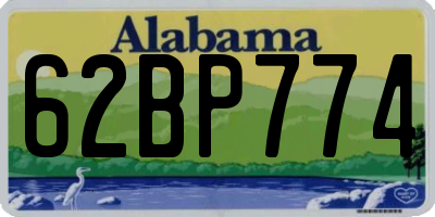 AL license plate 62BP774