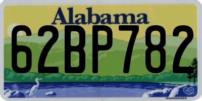 AL license plate 62BP782