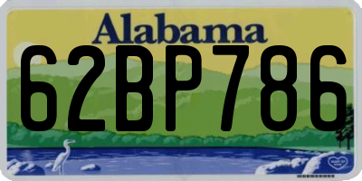 AL license plate 62BP786