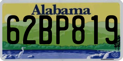 AL license plate 62BP819