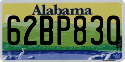 AL license plate 62BP830