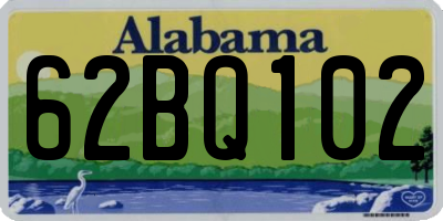 AL license plate 62BQ102
